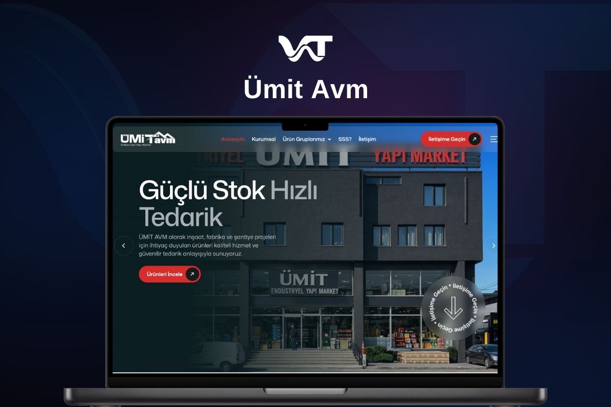 Ümit AVM Endüstriyel Yapı Market web sitesi